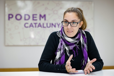 Conchi Abellán, coordinadora de Podemos Cataluña / Europa Press