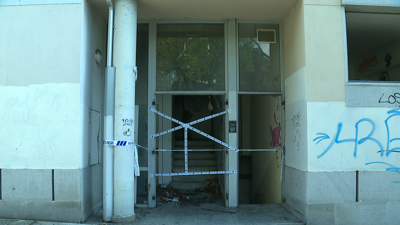 O edificio en que se rexistrou o incendio