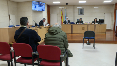 Un momento da vista celebrada este martes en Santiago, na sala da Sección Sexta da Audiencia Provincial da Coruña