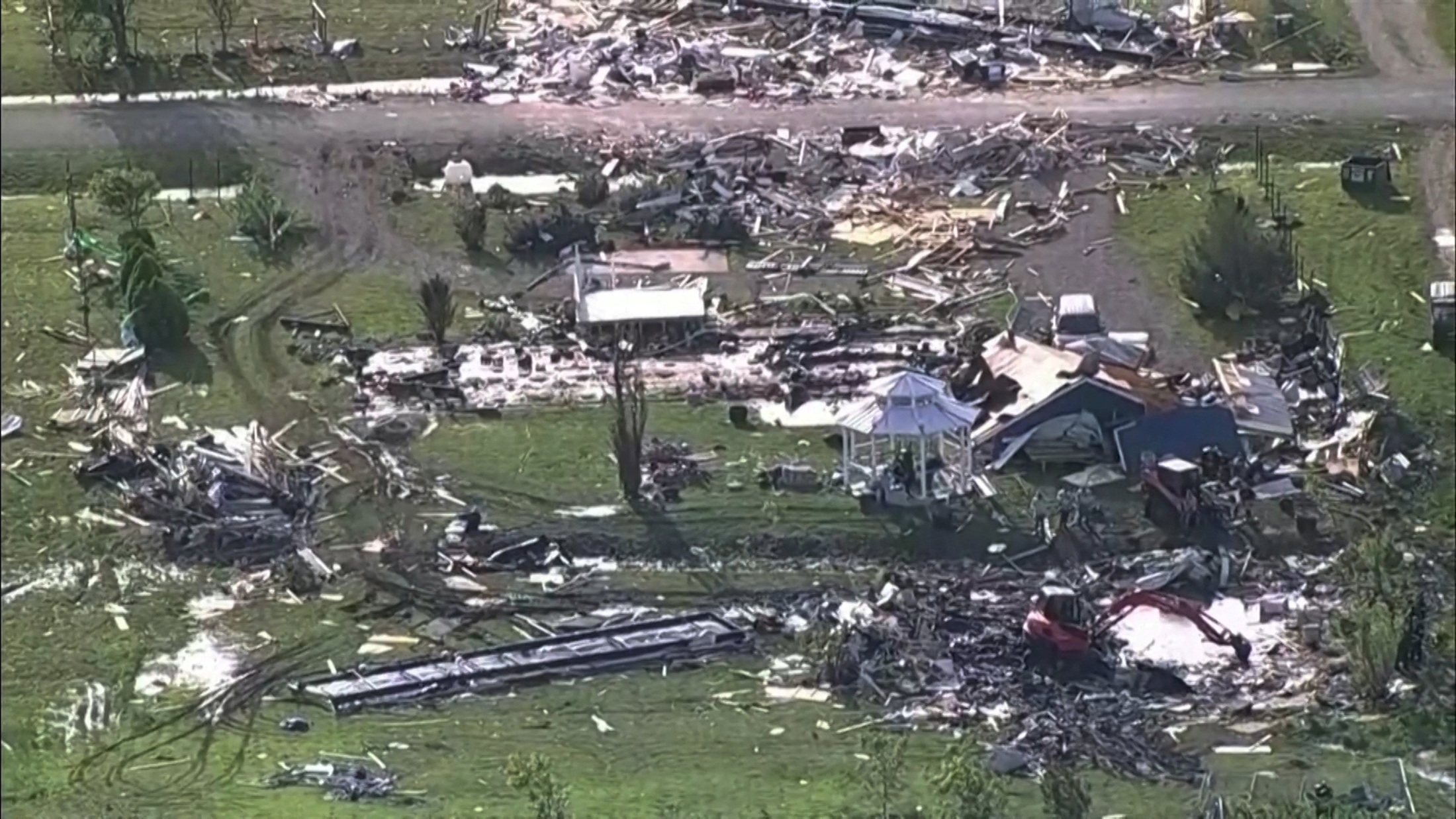 Propiedade destruída por un tornado en Valley View, Texas (REUTERS)