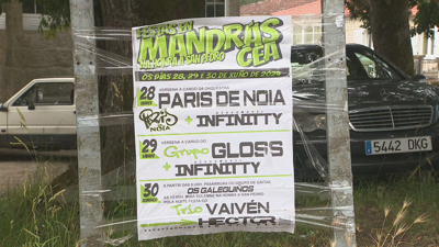 Cartel das festas de Mandrás