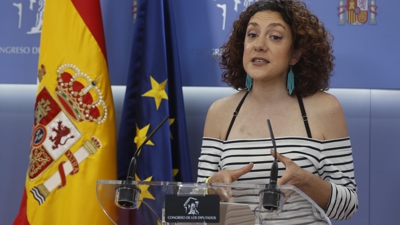 A deputada de Sumar Aina Vidal no Congreso, este martes (EFE/ Fernando Alvarado)