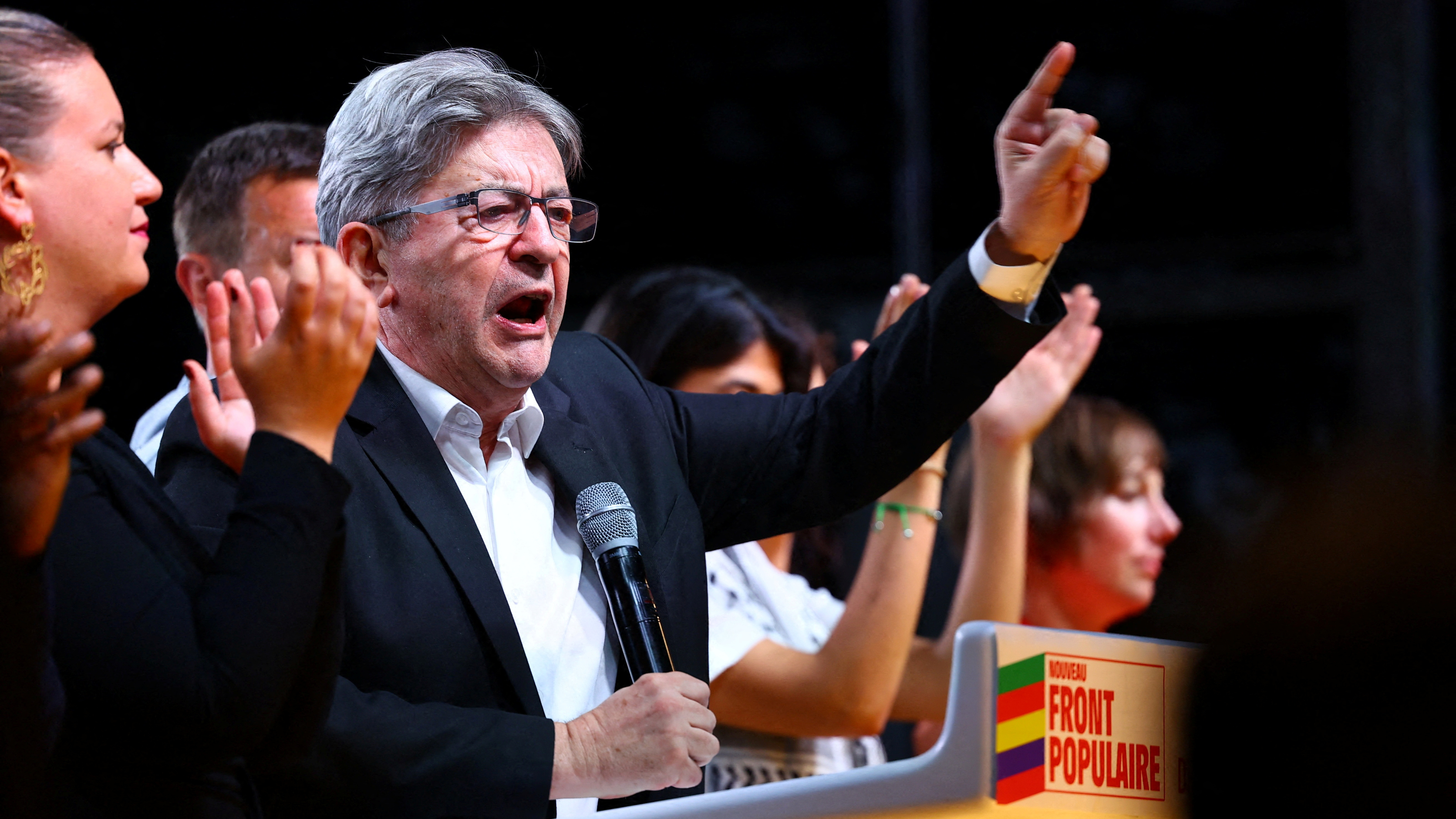 Imaxe de arquivo de Jean-Luc Mélenchon, líder da Francia insubmisa (REUTERS/Fabrizio Bensch)