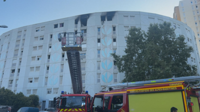 Edificio sinistrado na cidade francesa de Niza (France-Presse)