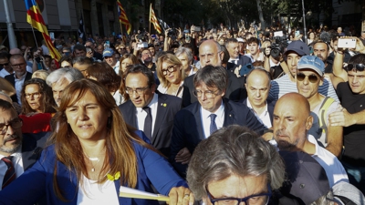 Carles Puigdemont, o xoves pasado á súa chegada a Barcelona (EFE)