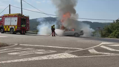 Turismo en lapas na N-120 en Covelo este sábado