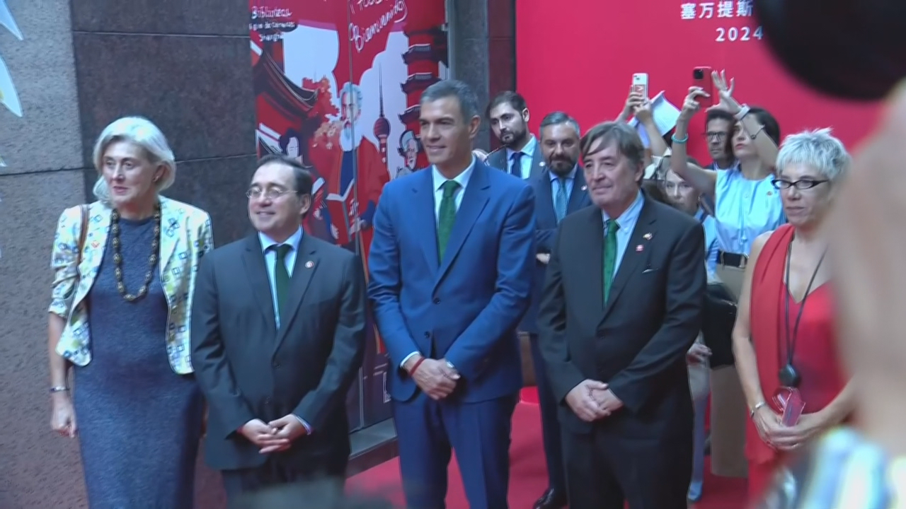 Pedro Sánchez, na súa visita á China