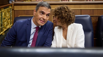 Pedro Sánchez e María Jesús Montero no Congreso (Arquivo: Jesús Hellín - Europa Press)