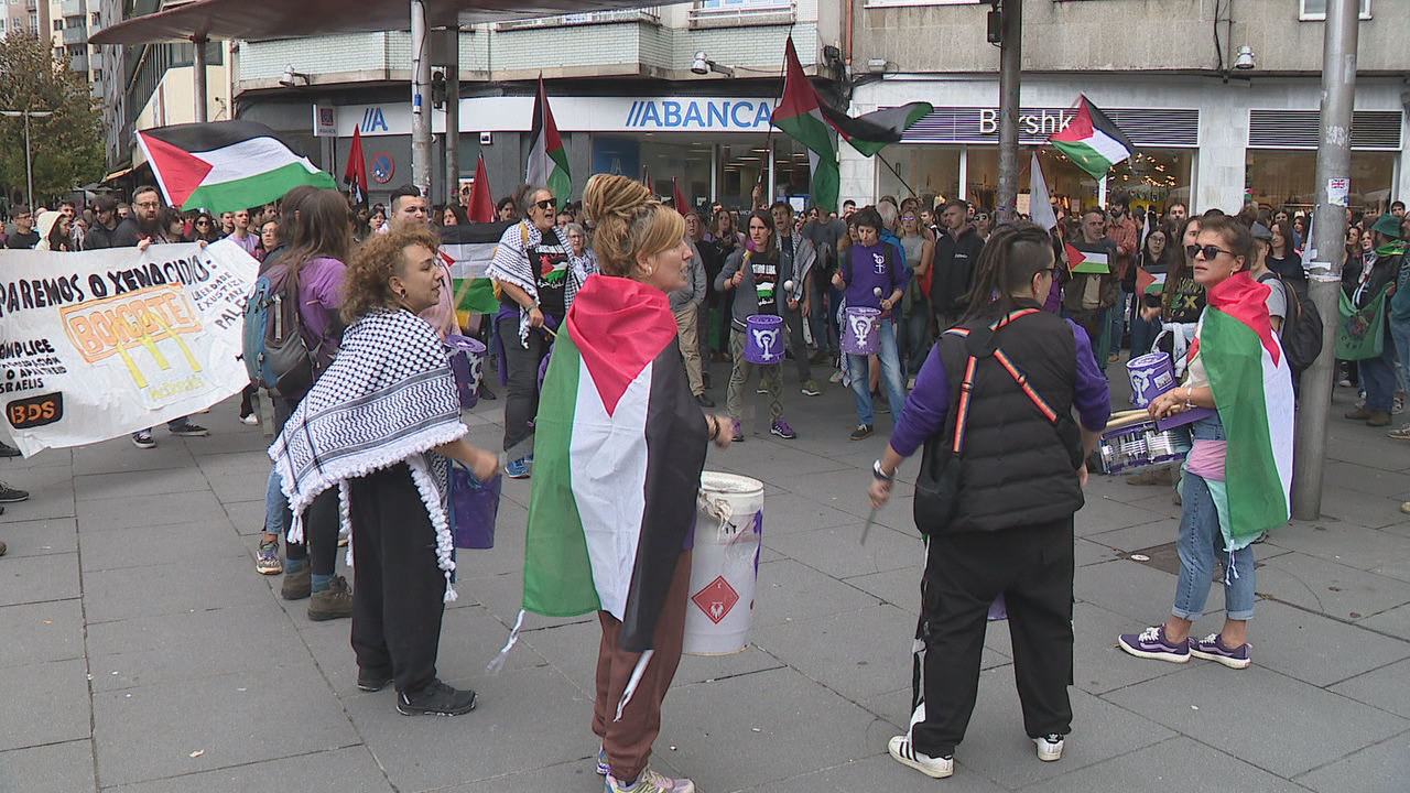 Concentración celebrada en Santiago de Compostela