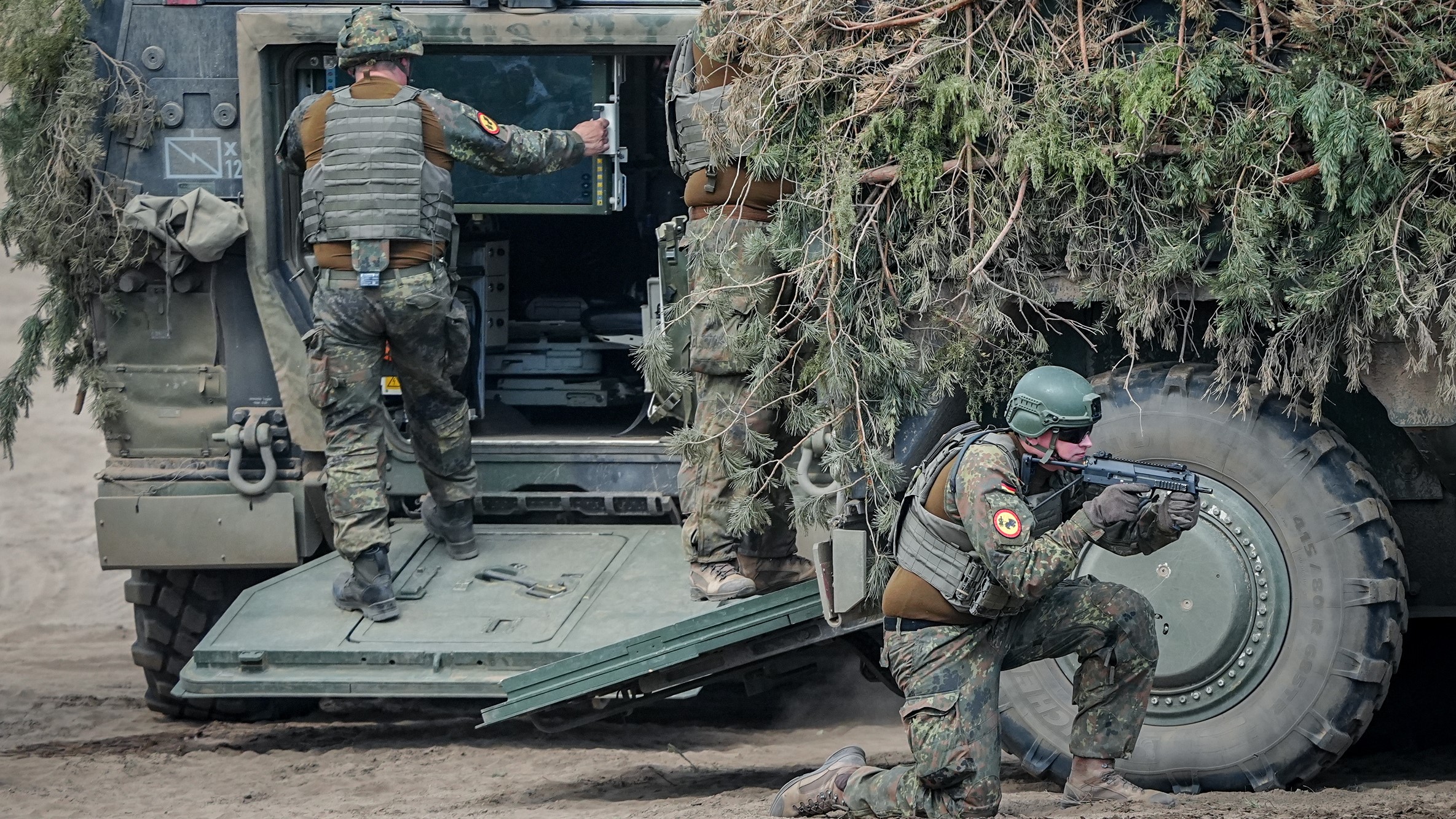 Exercicio da OTAN en Lituania en marzo pasado (DPA/Kay Nietfeld)