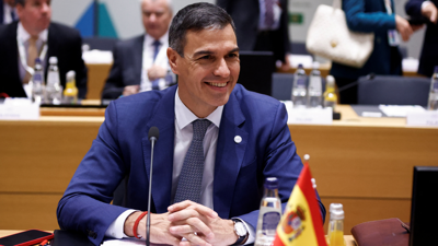 Pedro Sánchez no Cumio da UE co Consello de Cooperación do Golfo (Reuters/Johanna Geron)