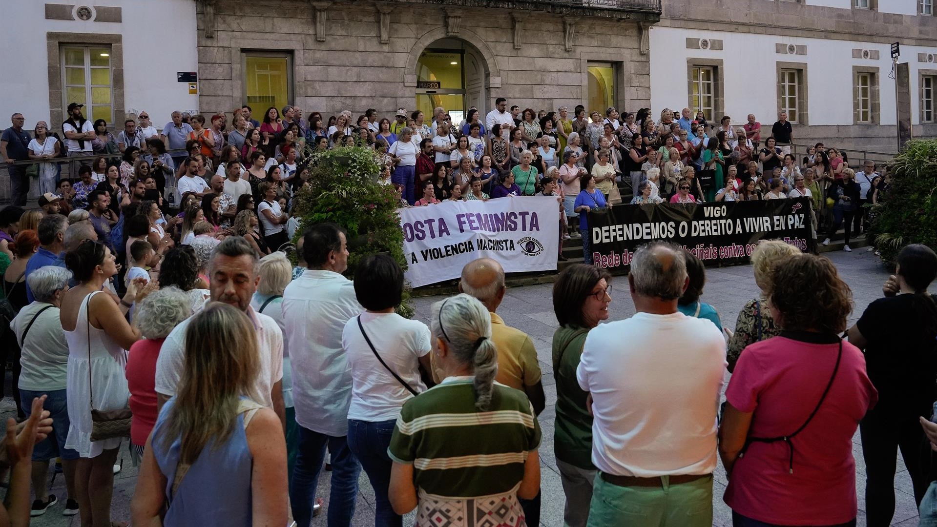 Concentración en Vigo contra este caso de violencia machista (Europapress-Arquivo)