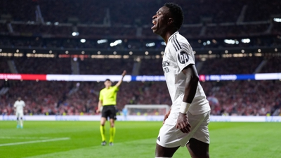 Vinicius Jr. durante o partido no Metropolitano (Europapress)