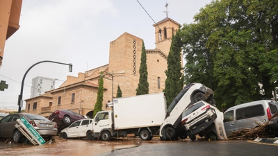 Barrio da Torre tras o paso da DINA por Valencia (Jorge Gil-Europa Press)