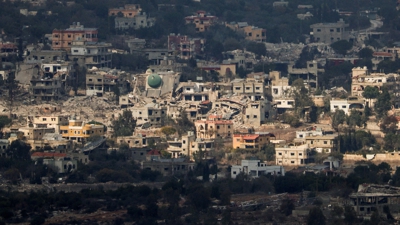 Edificios destruídos no sur do Líbano, na fronteira con Israel. REUTERS/Violeta Santos Moura