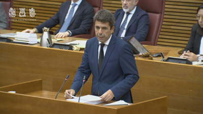 O 'president' da Generalitat Valenciana durante o debate de política xeral celebrado en Les Corts o pasado mes de setembro (Rober Solsona / Europa Press)