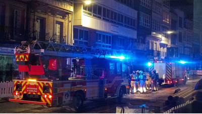 Imaxe dunha actuación dos bombeiros da Coruña/Arquivo