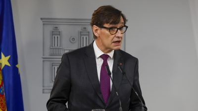 Conferencia de prensa da ronda do presidente da Generalitat de Catalunya Salvador Illa / Fonte: EuropaPress