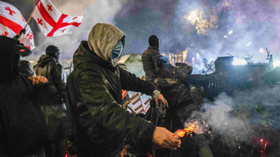 Protesta na cidade de Tiflis, capital de Xeorxia/EP