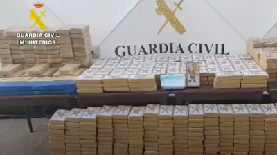 Alixo de cocaína no porto de Valencia en novembro de 2023-FOTO DE ARQUIVO