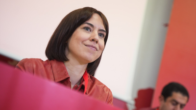 A secretaria xeral do PSPV-PSOE, Diana Morant, durante un comité en Valencia (Jorge Gil/Europa Press)