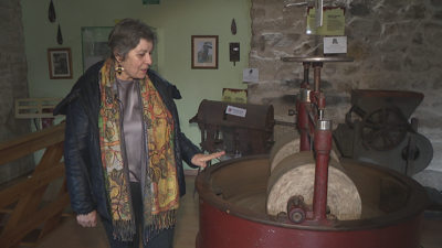 Rosa Casares, membro do consello asesor do museo e filla do último chocolateiro de Teimende (TVG).