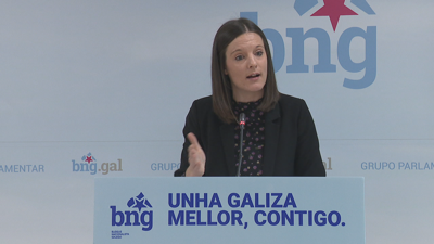 A viceportavoz do BNG no Parlamento, Olalla Rodil, presentou a proposta da súa formación