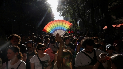 Participantes na manifestación de Bos Aires. REUTERS/Cristina Sille