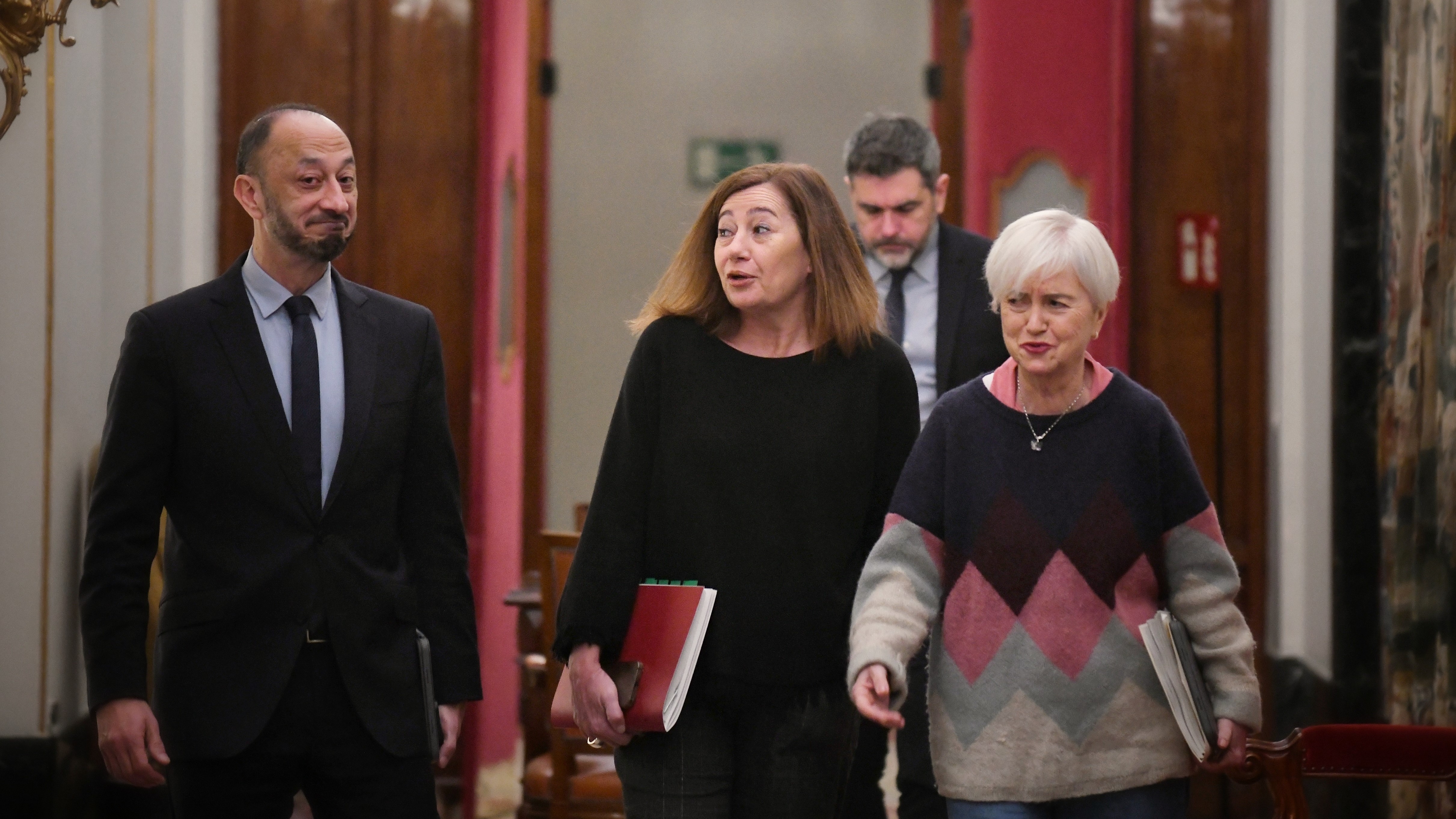 Chegada de Francina Armengol á reunión da Mesa do Congreso (Europa Press/Fernando Sánchez)