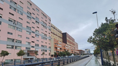 A rúa Travesía, onde vive a familia afectada