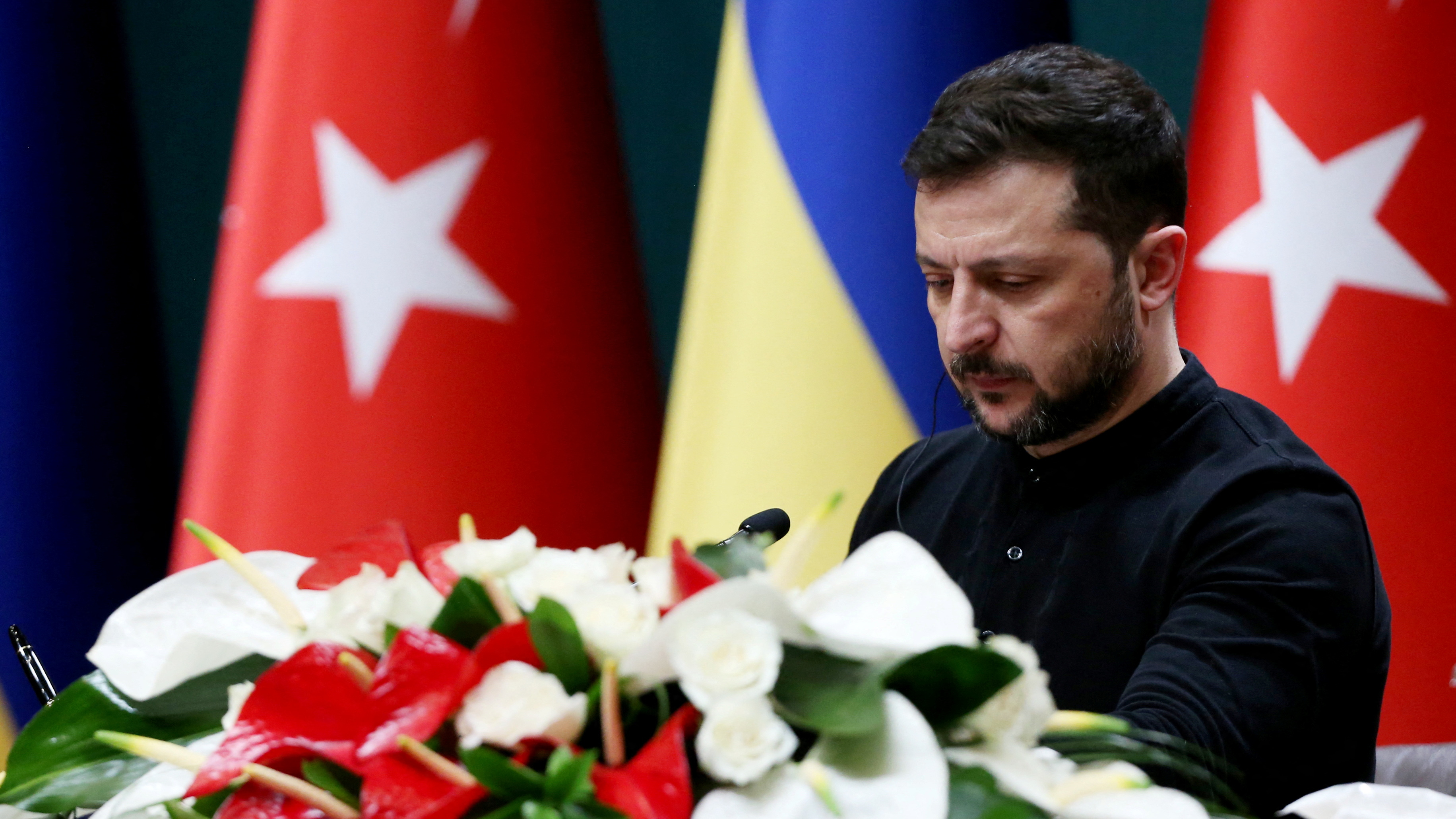 O presidente Volodimir Zelenski/Cagla Gurdogan/Reuters