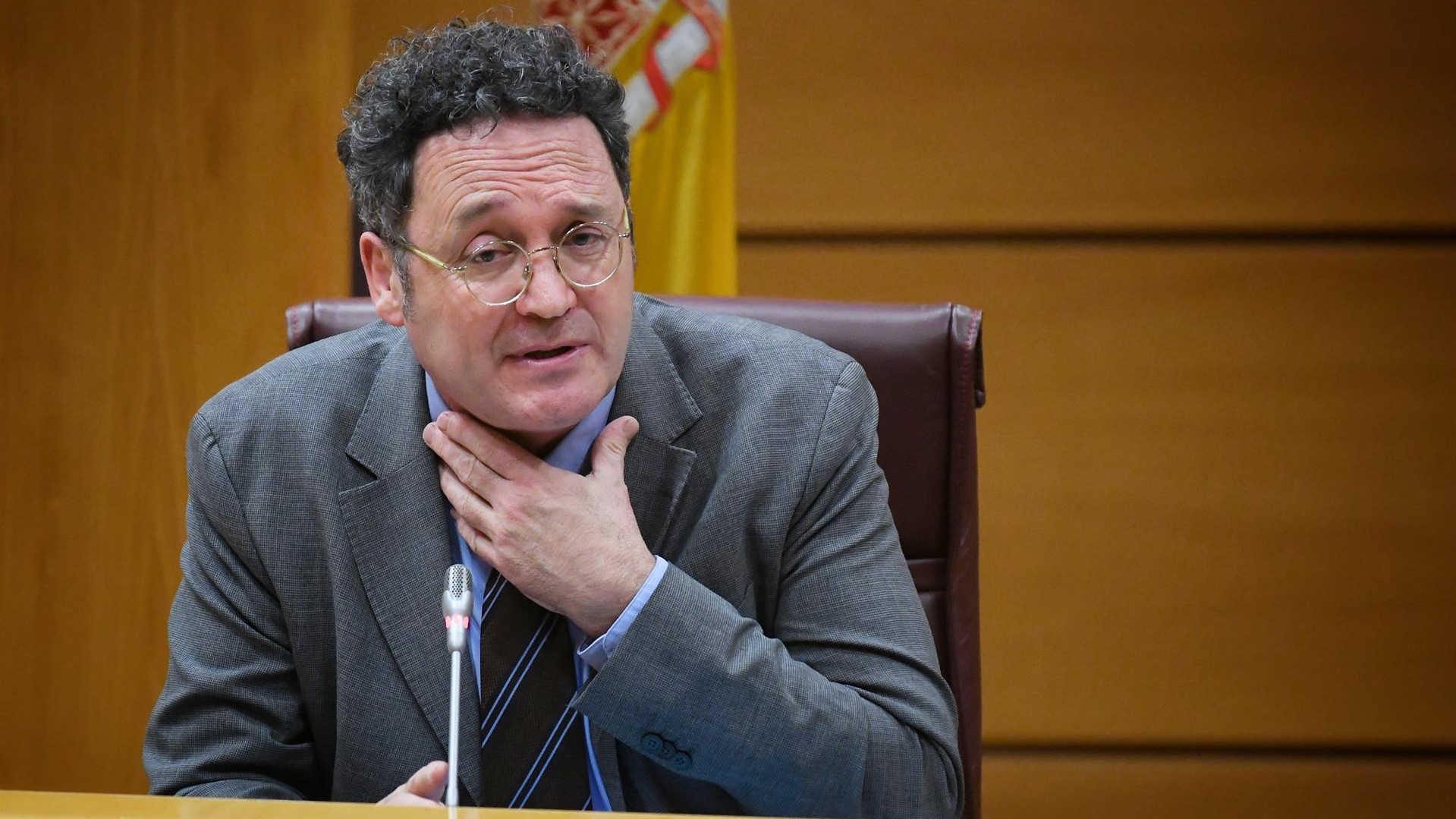 Álvaro García Ortiz, durante a última comparecencia na comisión de Xustiza do Senado. (Europa Press/Fernando Sánchez).