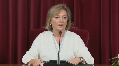 Paula Alvarellos, nun pleno do Concello de Lugo