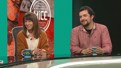 Ana Estévez, directora da MICE, e Julio Vilariño, programador