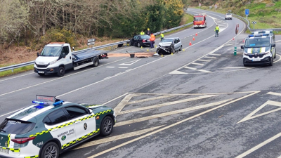 Os feitos ocorreron no punto quilométrico 14 da OU-504, que conecta Ribadavia co Carballiño /Guardia Civil