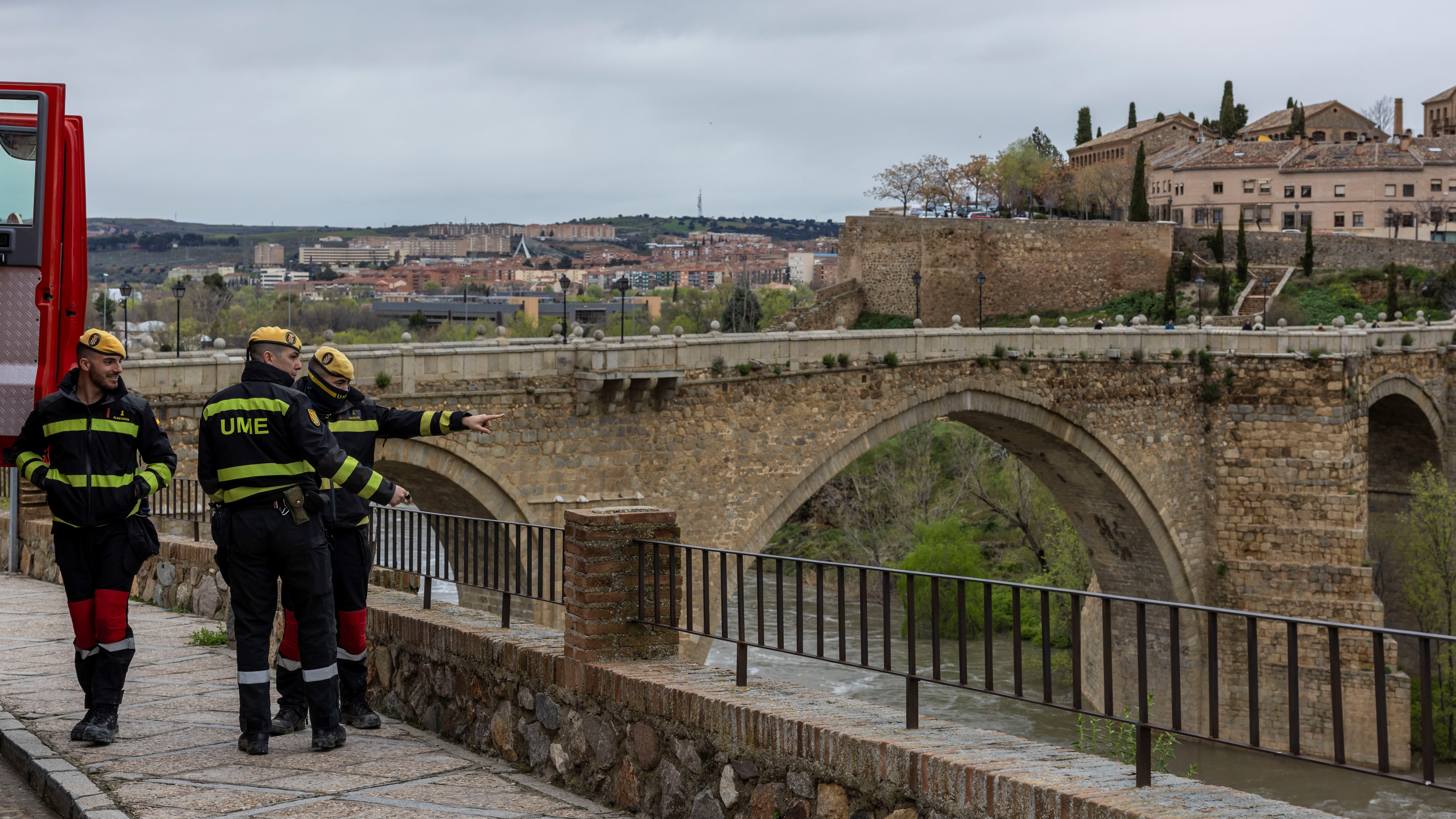 Situación do Texo en Toledo. EFE/Ángeles Visdomine