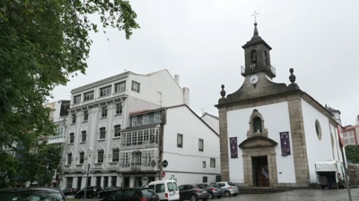 Imaxe exterior do santuario das Angustias, en Ferrol